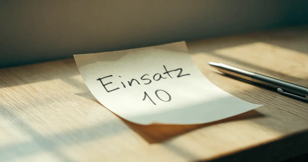 Ein leerer Papier-Wettschein ohne Aufdruck liegt neben einem Kugelschreiber auf einem hellen Tresen, weiches Seitenlicht.